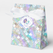 Iridescent Mermaid Scales Clam Muschel V1 ID1144 Geschenkschachtel (Vorderseite)