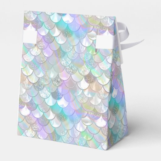 Iridescent Mermaid Scales Clam Muschel V1 ID1144 Geschenkschachtel (Rückseite)