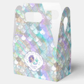 Iridescent Mermaid Scales Clam Muschel V1 ID1144 Geschenkschachtel (Geöffnet)