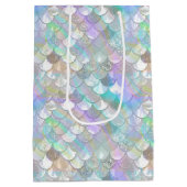 Iridescent Mermaid Scales Clam Muschel V1 ID1144 Mittlere Geschenktüte (Rückseite)