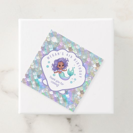 Iridescent Mermaid Scales Clam Muschel V2 ID1144 Geschenkanhänger (Beispiel)