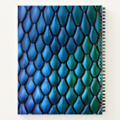 Iridescent Mermaid Schwanzes Dragon Scales Notizblock (Rückseite)