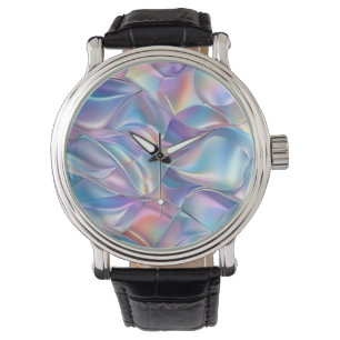 Iridescent Metallic 6 geometrisch Armbanduhr