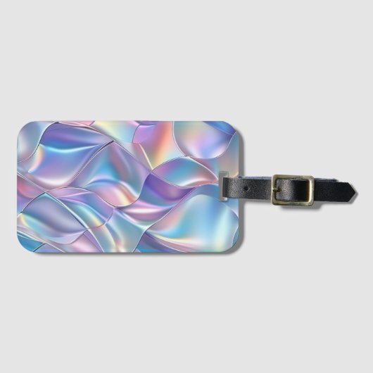 Iridescent Metallic 6 geometrisch Gepäckanhänger (Vorderseite (Horizontal))