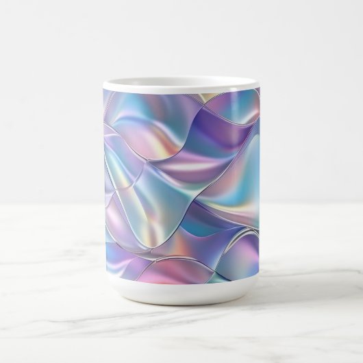 Iridescent Metallic 6 geometrisch Kaffeetasse (Mittel)
