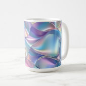 Iridescent Metallic 6 geometrisch Kaffeetasse (VorderseiteRechts)