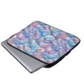 Iridescent Metallic 6 geometrisch Laptopschutzhülle (Vorne Knopf)