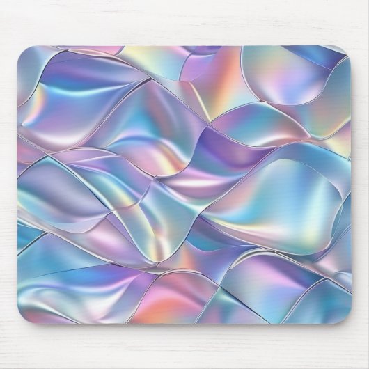 Iridescent Metallic 6 geometrisch Mousepad (Vorne)