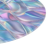 Iridescent Metallic 6 geometrisch Schneidebrett (Ecke)