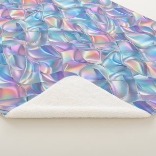 Iridescent Metallic 6 geometrisch Sherpadecke