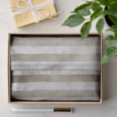 Iridescent Metallic Grunge Strip Muster Taupe Seidenpapier (Geschenk)
