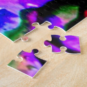 Iridescent Metallic Marble Blue Green Lila Pink Puzzle (Seite)