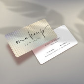 Iridescent Modern Makeup Artist Visitenkarte