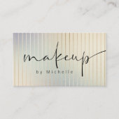 Iridescent Modern Makeup Artist Visitenkarte (Vorderseite)