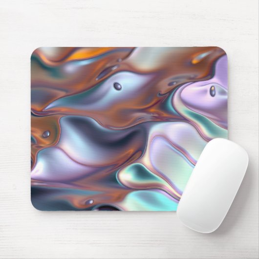 Iridescent Molten Ripples Mousepad (Mit Mouse)