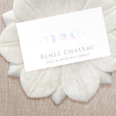 Iridescent Moon Phase Visitenkarte