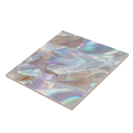 Iridescent Mother of Pearl Abstract ID1173a Fliese (Seite)