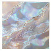 Iridescent Mother of Pearl Abstract ID1173b Fliese (Vorderseite)