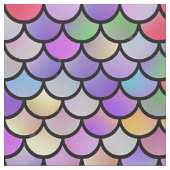 Iridescent Multicolor Mermaid Scales Stoff (Nahaufnahme)