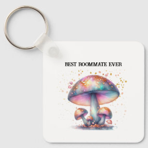 Iridescent Mushrooms Roomie Charm Beste Mitbewohne Schlüsselanhänger