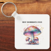 Iridescent Mushrooms Roomie Charm Beste Mitbewohne Schlüsselanhänger (Vorderseite)