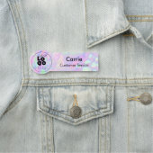 Iridescent Name-Tag Ihres Round-Business-Logos Namensschild (Beispiel)