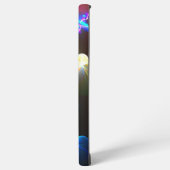 Iridescent Neon Fraktal Wing Art Samsung Galaxy Hülle (Linke Seite)