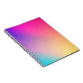 Iridescent Neon Hot Pink Fotografie Rainbow Cool Notizblock (Rechte Seite)