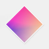 Iridescent Neon Hot Pink Fotografie Rainbow Cool Serviette (Ecke)