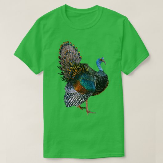Iridescent Ocelled Türkei T-Shirt (Design vorne)