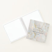 Iridescent Opal Gemstone Crystal Elegante Notizblock (Innenseite)