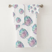 IRIDESCENT PALM BADEZIMMER TOWEL SET (Insitu)