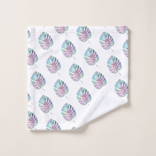 IRIDESCENT PALM BADEZIMMER TOWEL SET (Waschlappen)