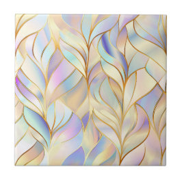 Iridescent Pastel Abstract Ceramic Tile Fliese