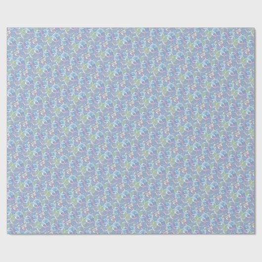 Iridescent Pastel Bubble Pattern Geschenkpapier (Flach)