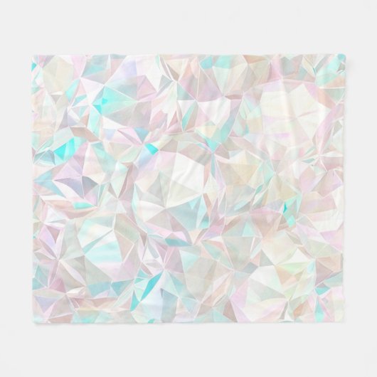 Iridescent pastel crystal fleecedecke (Vorderseite (Horizontal))