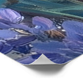 Iridescent Pastel Floral Artwork Poster (Ecke)