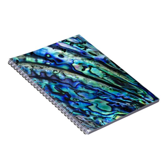 Iridescent Paua Abalone-Muschel Notizblock (Rechte Seite)