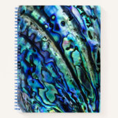 Iridescent Paua Abalone Muschel Notizblock (Vorderseite)