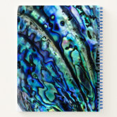 Iridescent Paua Abalone Muschel Notizblock (Rückseite)