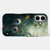 Iridescent Peacock Feather Luxe Phone Case (Rückseite (Horizontal))