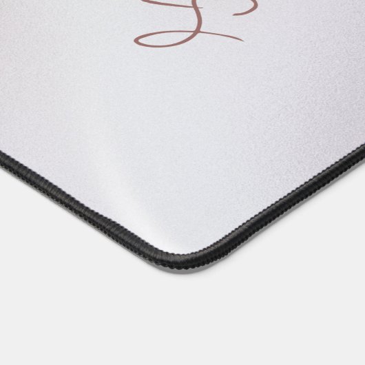 Iridescent Pearlescent Mit Monogramm Desk Mat Schreibtischunterlage (Ecke)