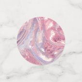 Iridescent Pink and Purple Konfetti (Klein Vorderseite)