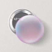 Iridescent Pink Bubble Emoji Button (Vorne & Hinten)