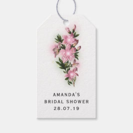 Iridescent Pink Floral and Lace Geschenkanhänger