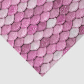Iridescent Pink Glitzer Shiny Mermaid Fischskala Seidenpapier (Ausschnitt)