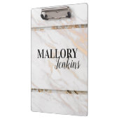 Iridescent Pink Marmor Klemmbrett (Links)