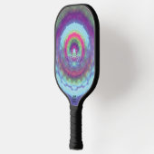 Iridescent Portal - Psychedelic Mandala Pickleball Schläger (Links)