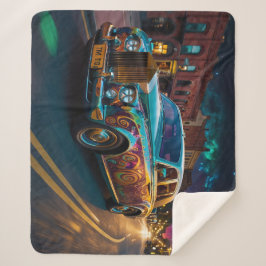 Iridescent Punk Tribal Classic Car Art Sherpadecke