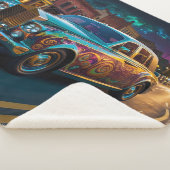 Iridescent Punk Tribal Classic Car Art Sherpadecke (3/4)